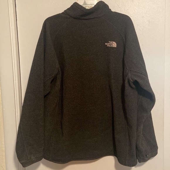 The North Face Charcoal Grey Fleece Zip Up Jacket - Picture 4 of 6